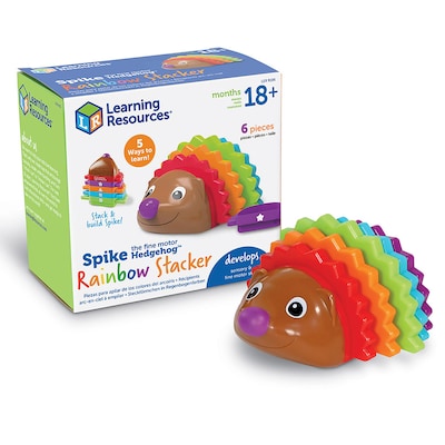 Learning Resources Spike the Fine Motor Hedgehog Rainbow Stackers (LER9105)