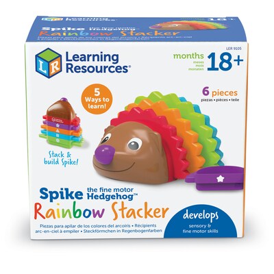 Learning Resources Spike the Fine Motor Hedgehog Rainbow Stackers (LER9105)