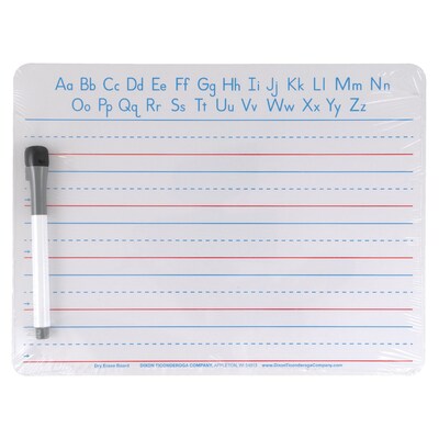 Pacon® Handwriting Whiteboard Dry Erase Set, 2-Sided, Ruled/Plain, with Marker/Eraser, 9" x 12", 5 Sets (PACAC9877C1-5)