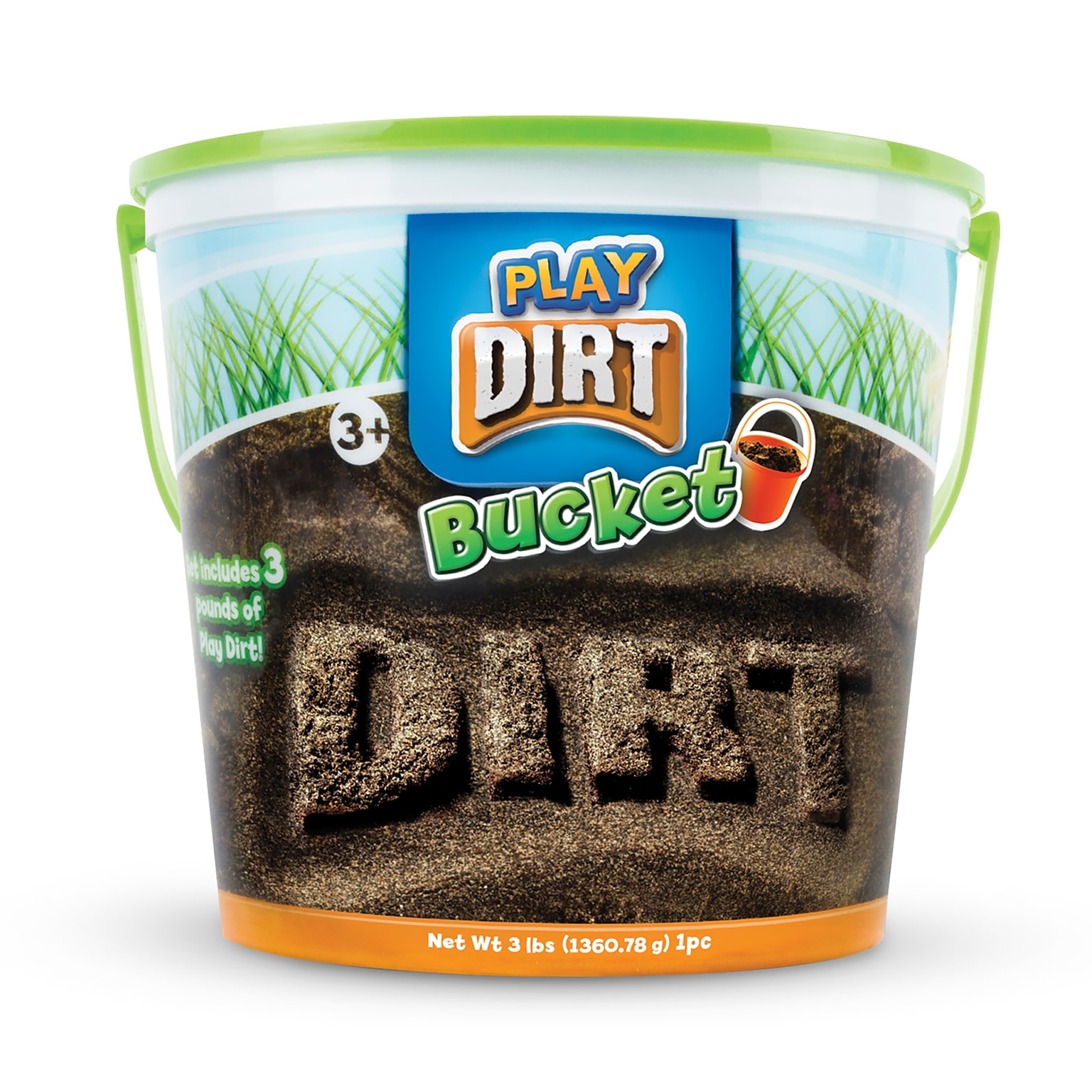 Play Visions Play Dirt Bucket, Brown, 3 Pounds (PVS3008)