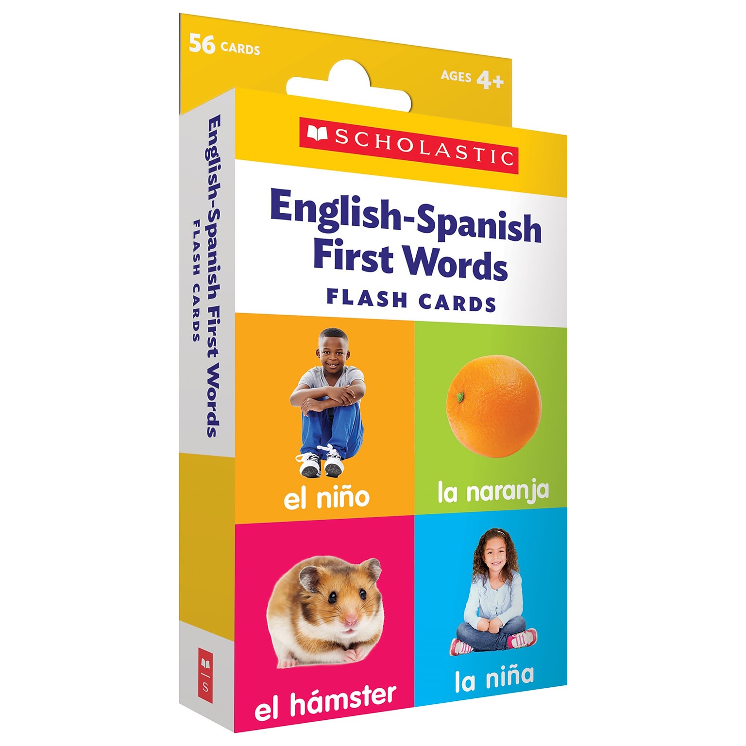 Scholastic Teacher Resources English-Spanish First Words Flash Cards, 56 Cards (SC-714845)