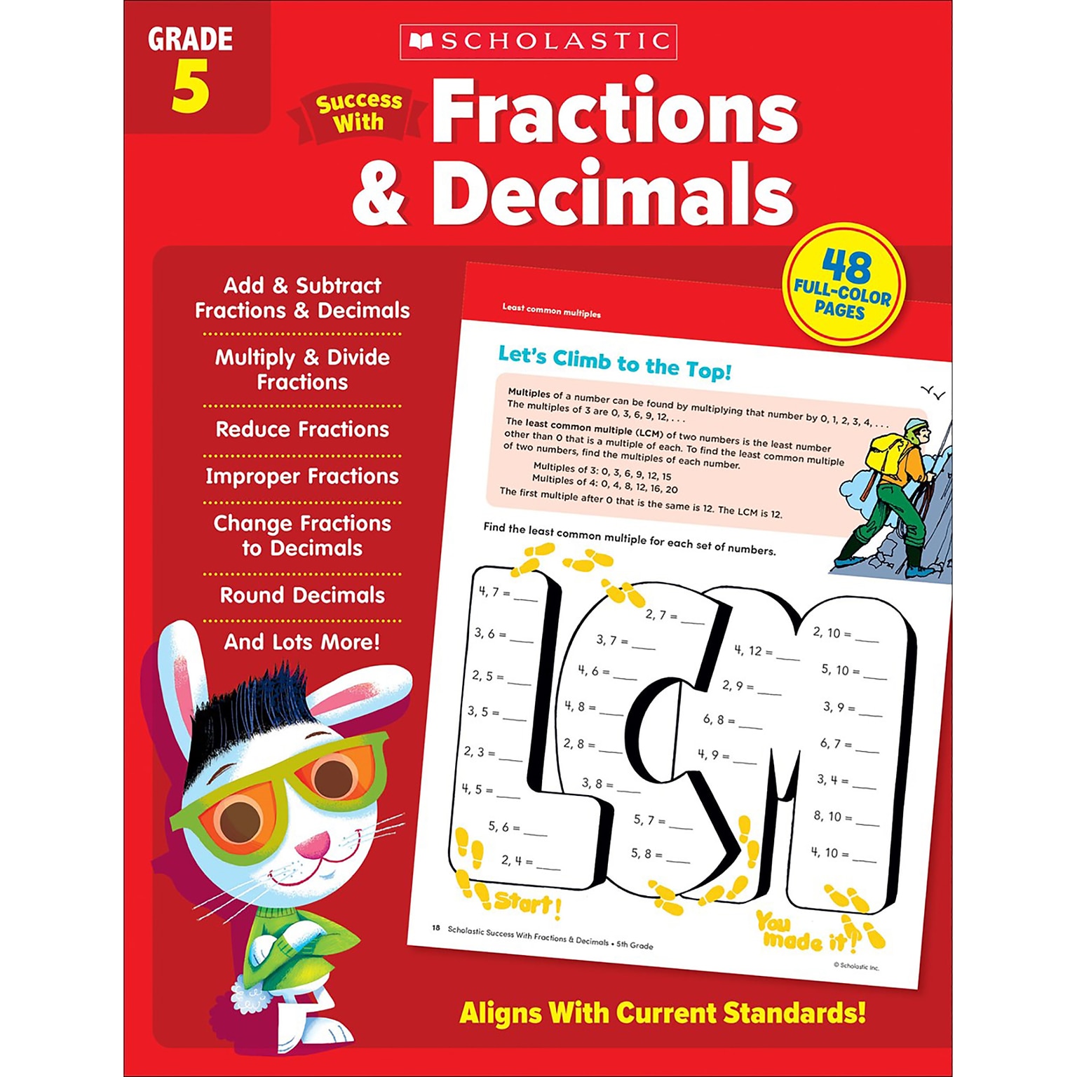 Scholastic Teacher Resources Success With Fractions & Decimals: Grade 5