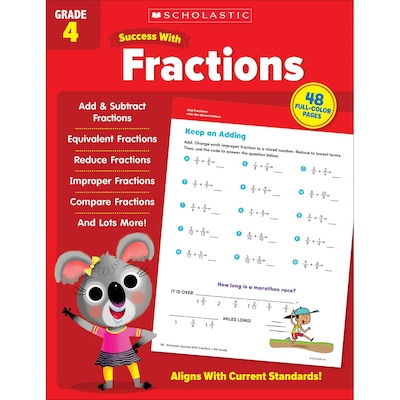 Scholastic Teacher Resources Success With Fractions: Grade 4