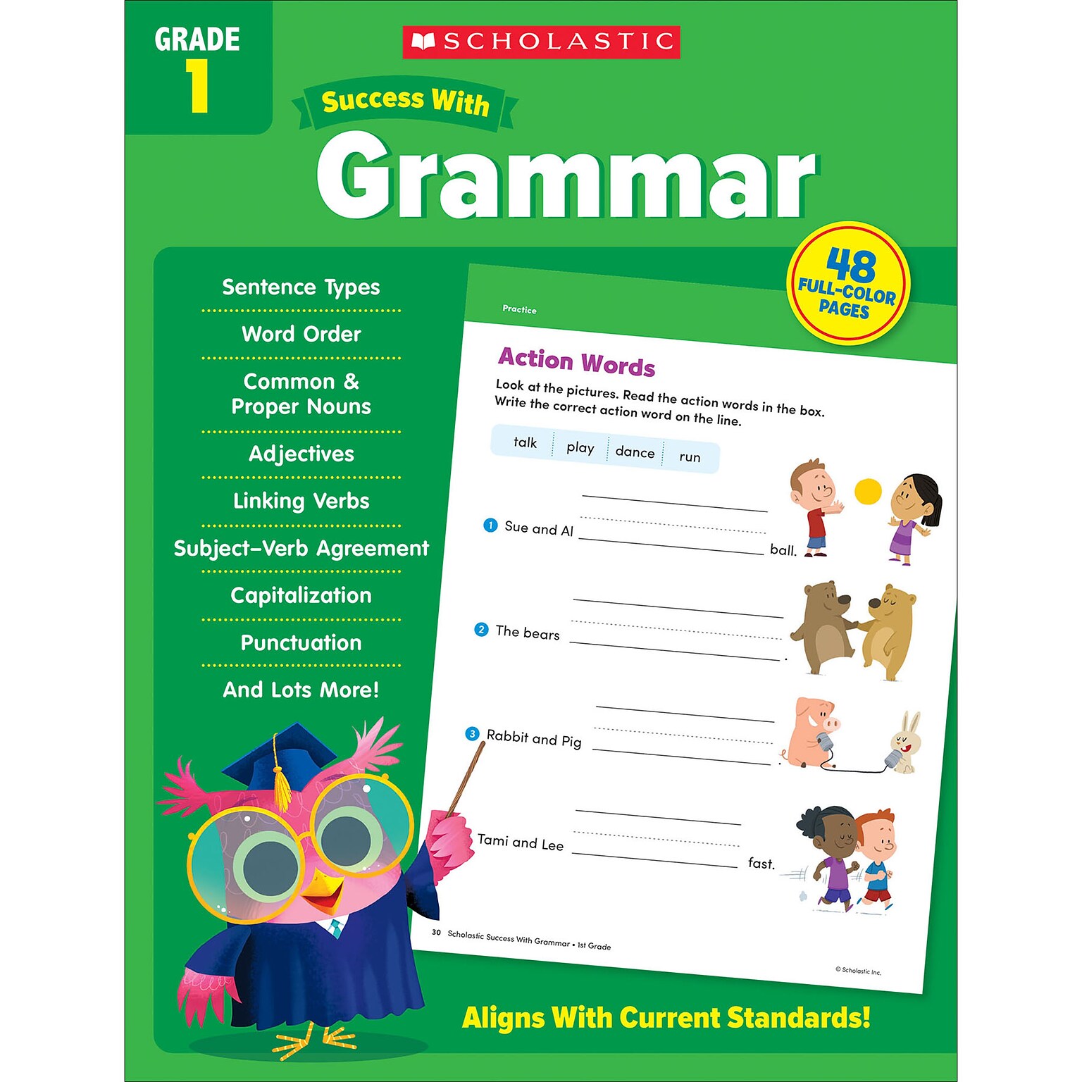 Scholastic Teacher Resources Success With Grammar: Grade 1