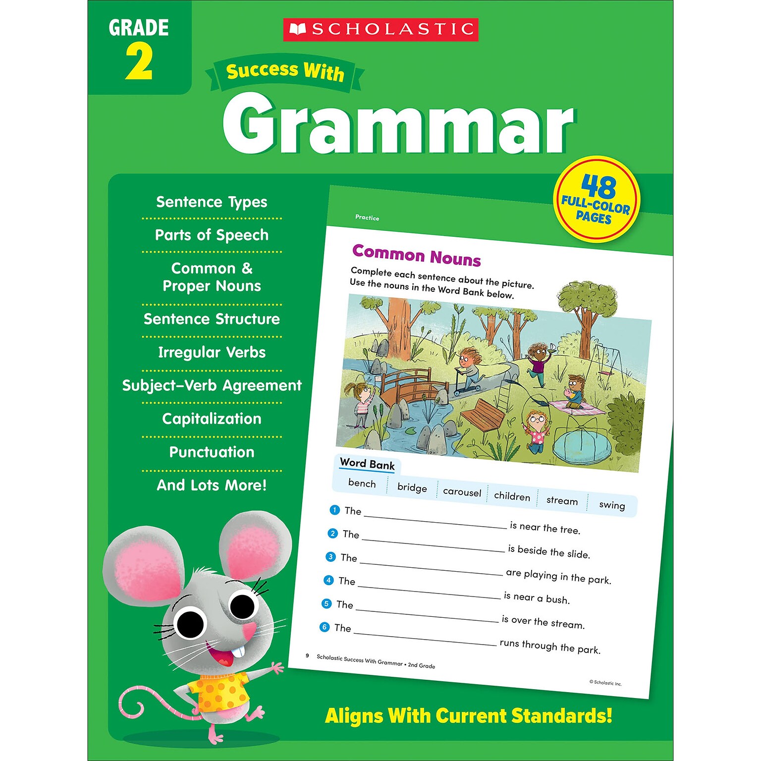 Scholastic Teacher Resources Success With Grammar: Grade 2