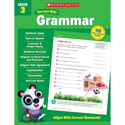 Scholastic Teacher Resources Success With Grammar: Grade 3