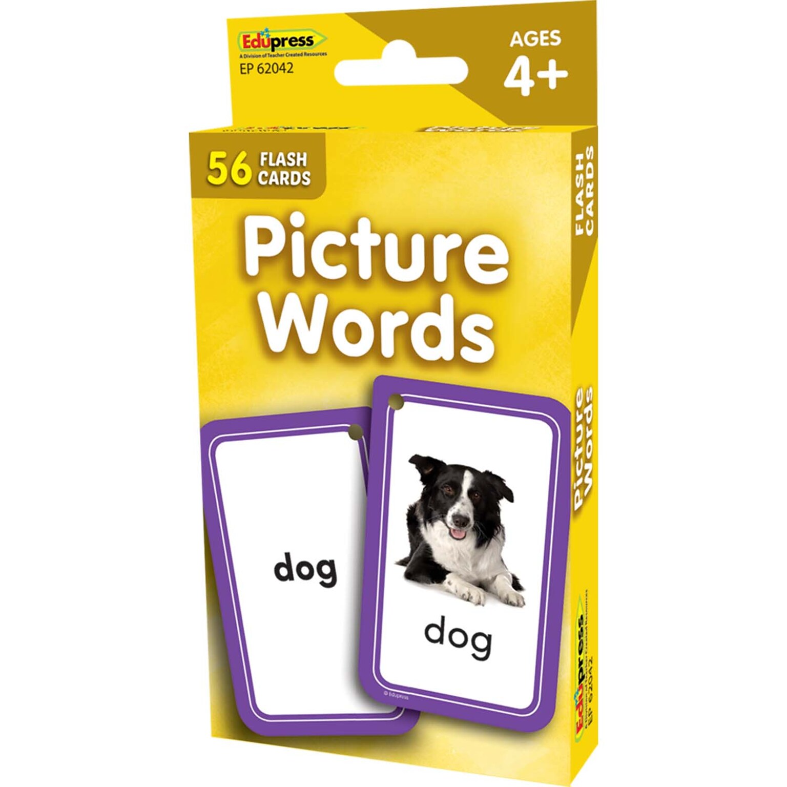 Edupress Picture Words Flash Cards, 56 Cards (TCR62042)