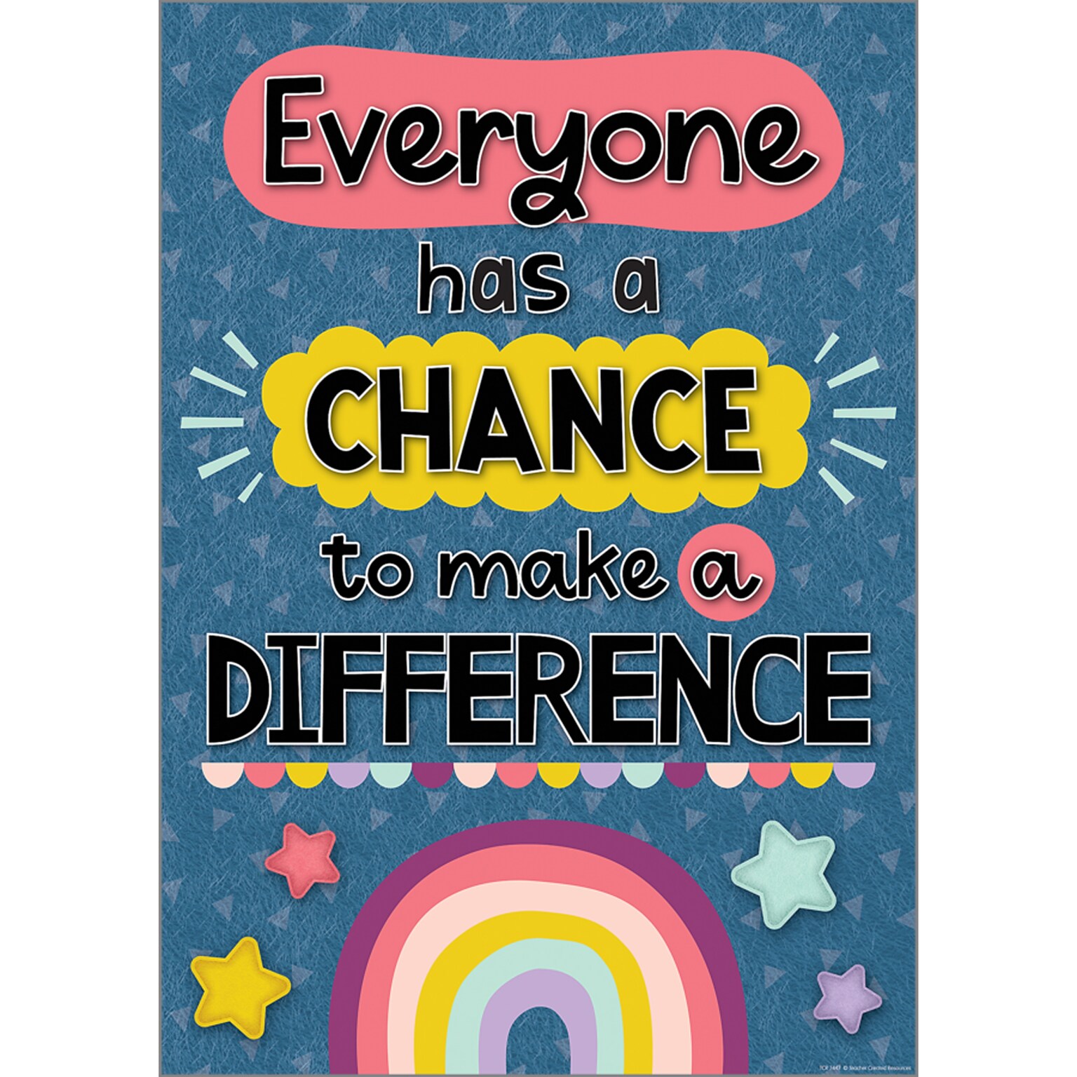 Teacher Created Resources 13-3/8 x 19 Everyone Has a Chance to Make a Difference Positive Poster (TCR7447)