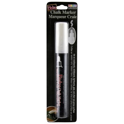 Marvy Uchida Bistro Chalk Marker, Fine and Broad Tip, Assorted Colors, 13/Set (UCHBCMKIT)
