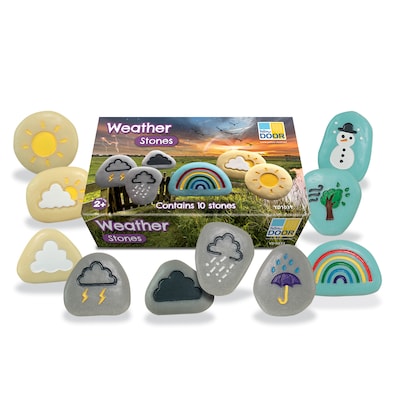 Yellow Door Weather Stones, Multicolor, Set of 10 (YUS1031)