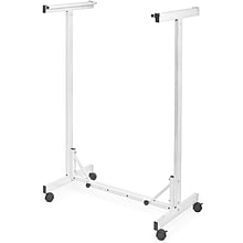 AdirOffice Blueprint Metal Mobile File Cart with Lockable Wheels, White (615-WHI)