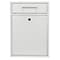 AdirOffice Large Wall Mounted Drop Box, Key Lock, White (631-04-WHI)