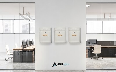 AdirOffice Steel Large Wall Mounted Drop Box Interoffice Mailbox, Key Lock, White (631-04-WHI)