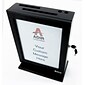 AdirOffice Locking Wood Comment Suggestion Box, Black (632-BLK)