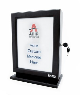 AdirOffice Locking Wood Suggestion Box, Black (632-BLK)