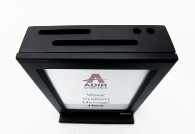 AdirOffice Locking Wood Comment Suggestion Box, Black (632-BLK)