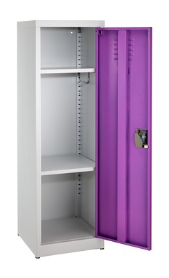 AdirOffice 48 Steel Single Tier Purple Storage Locker (629-01-PUR)
