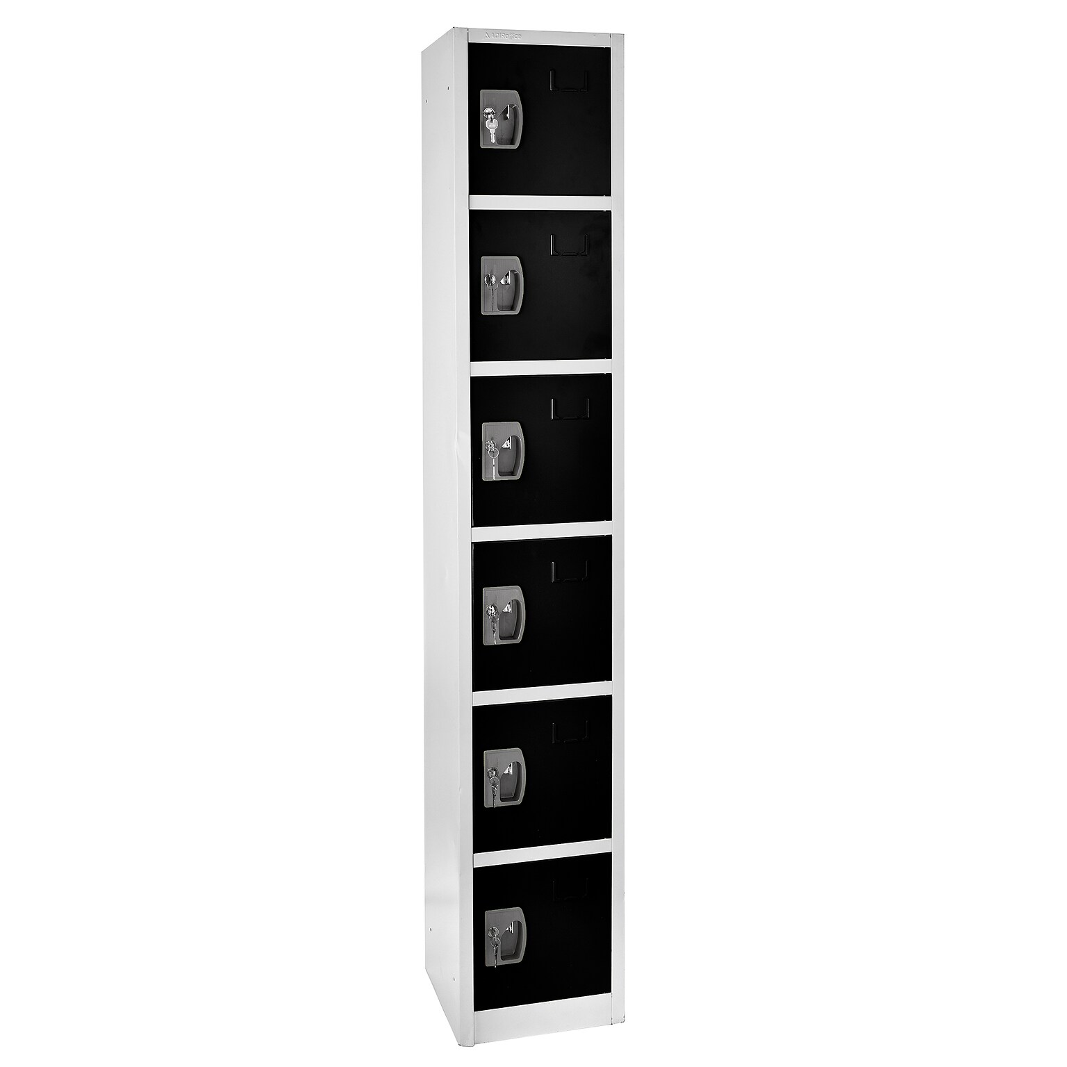 AdirOffice 72 6-Tier Black Storage Locker (629-206-BLK)