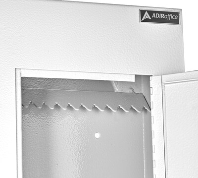 AdirOffice Large Wall Mounted Drop Box, White (631-10-WHI)