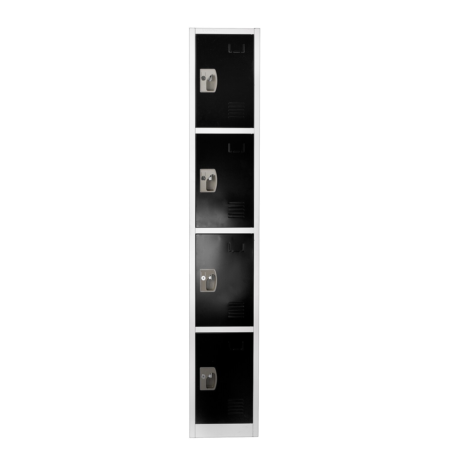 AdirOffice 72 4-Tier Black Storage Locker (629-204-BLK)