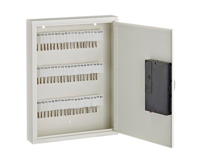 AdirOffice 60-Key Digital Cabinet, White (680-60-WHI)