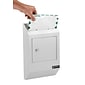 AdirOffice Steel Drop Box Mailbox with Key Lock, 0.37 cu. ft. (631-13-WHI)