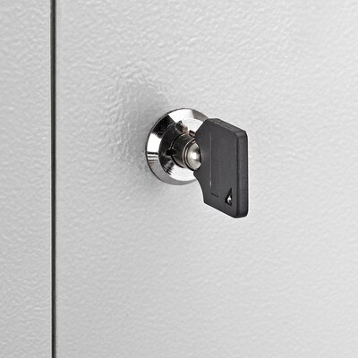 AdirOffice Steel Drop Box Mailbox with Key Lock, 0.37 cu. ft. (631-13-WHI)