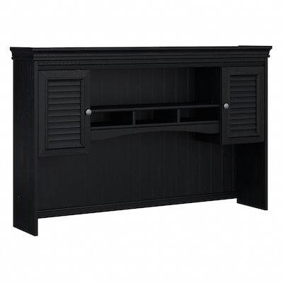 Bush Furniture Fairview Hutch for L Shaped Desk, Antique Black/Hansen Cherry (WC53931-03)