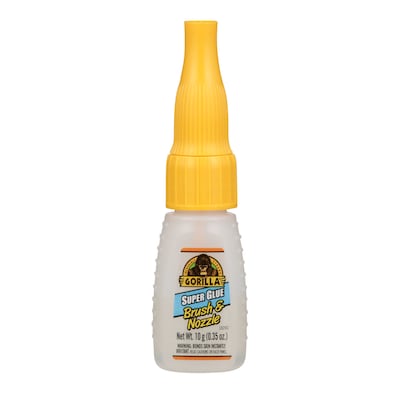 Gorilla Brush & Nozzle Super Glue, 0.35 oz. (7500101)