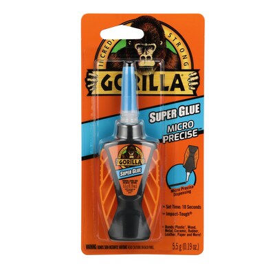 Gorilla Micro Precise Super Glue, 0.18 oz. (102812)