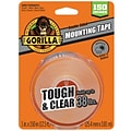 Gorilla Tough & Clear Double-Sided Mounting Tape, 1 x 150, Clear (6036002)