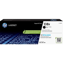 HP 138X Black High Yield Toner Cartridge, Prints Up to 4,000 Pages (W1380X)