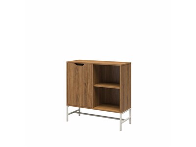 Ameriwood Modine 30"H 2-Shelf Bookcase with Adjustable Shelf, Walnut (3483905COM)