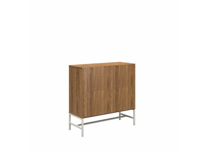 Ameriwood Modine 30"H 2-Shelf Bookcase with Adjustable Shelf, Walnut (3483905COM)