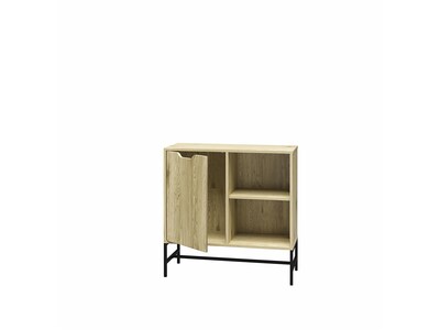 Ameriwood Modine 30"H 2-Shelf Bookcase with Adjustable Shelf, Natural (3483912COM)