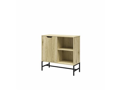 Ameriwood Modine 30"H 2-Shelf Bookcase with Adjustable Shelf, Natural (3483912COM)