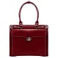McKlein W Series Laptop Briefcase, Red Leather (94836)