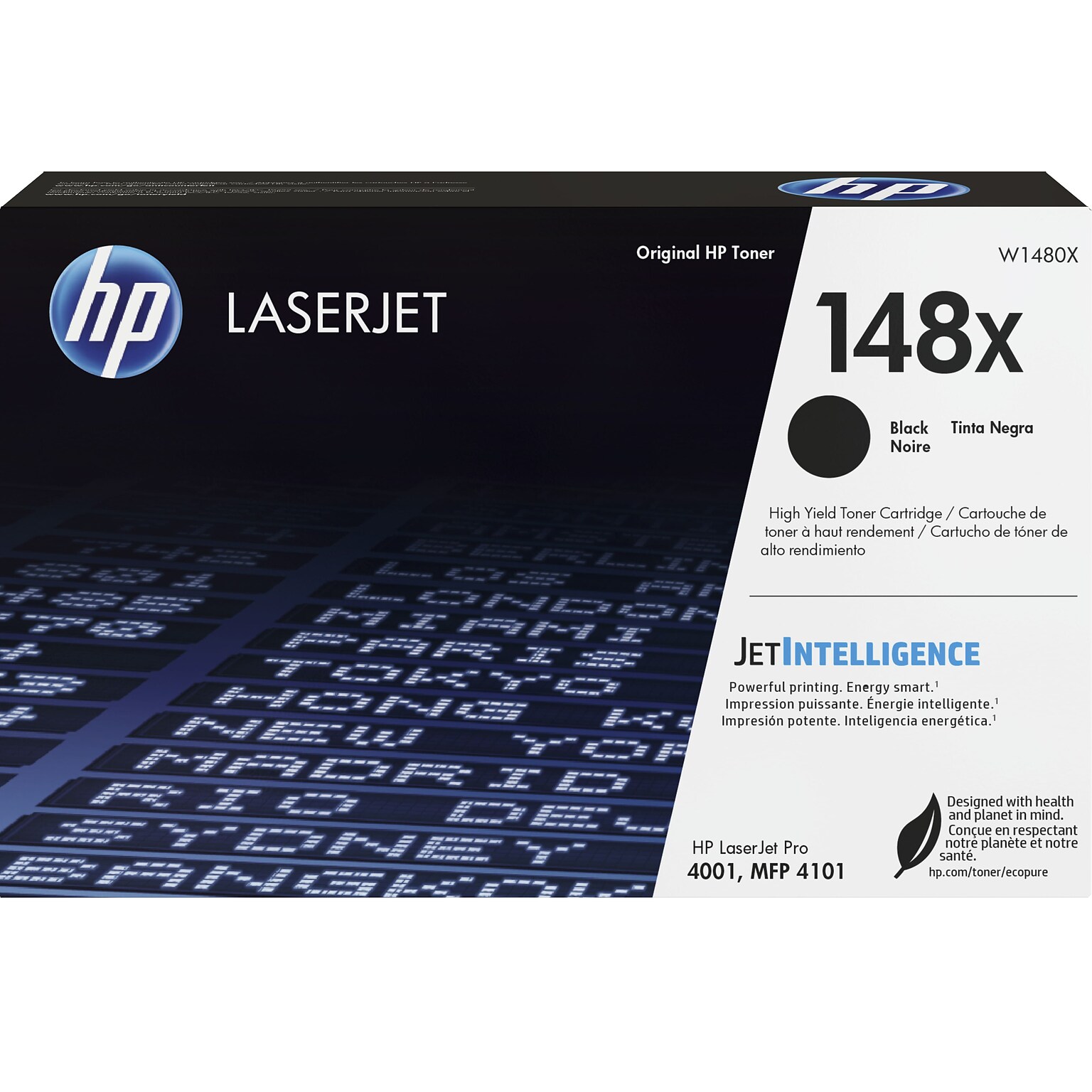 HP 148X Black High Yield Toner Cartridge (W1480X)