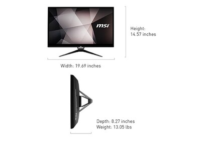 MSI Pro 22XT 10M-623US All-in-One Desktop Computer, Intel Core i3