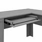 Bush Furniture Fairview 60"W L-Shaped Desk with Hutch, Cape Cod Gray (FV004CG)