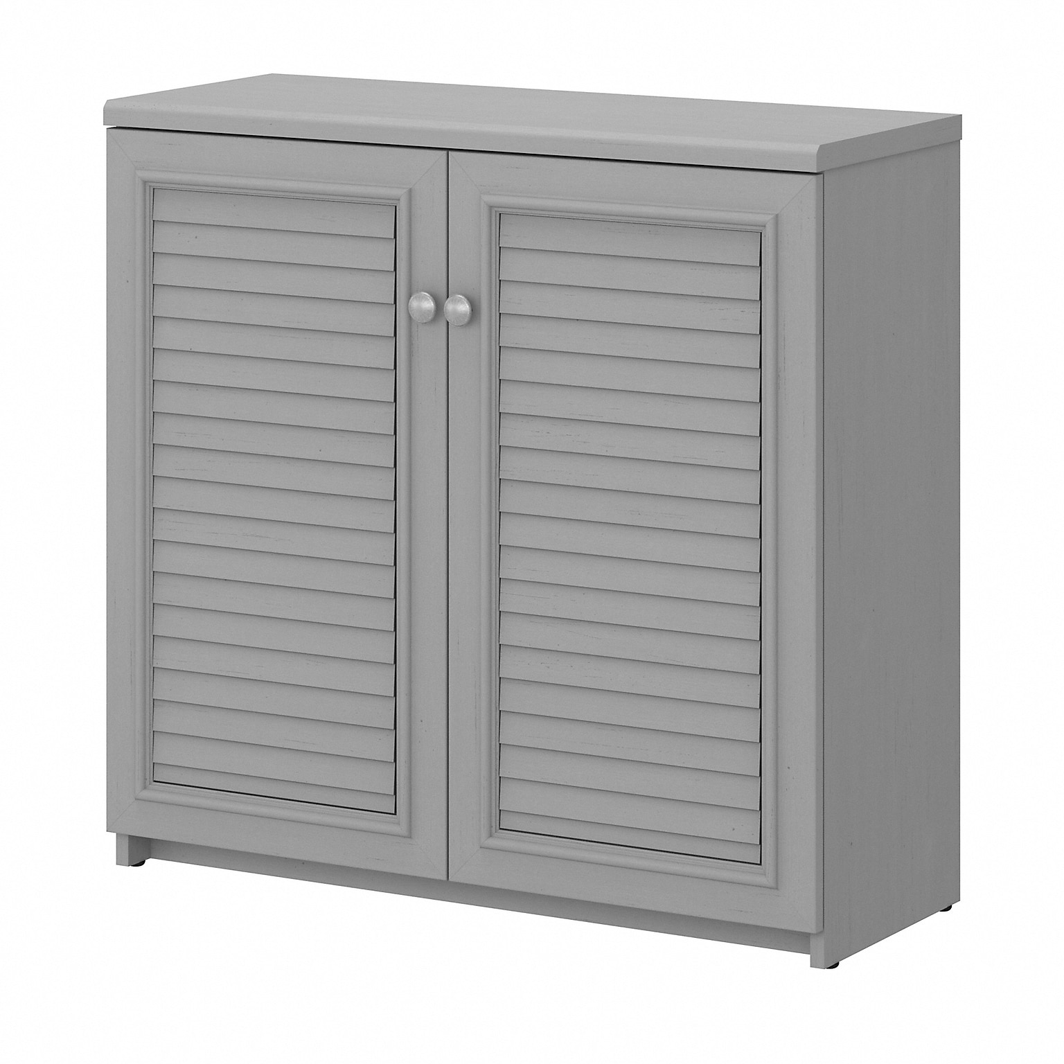 Bush Furniture Fairview 30 Small Storage Cabinet with 3 Shelves, Cape Cod Gray (WC53596-03)