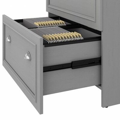 Bush Furniture Fairview 2 Drawer Lateral File Cabinet, Cape Cod Gray, (WC53581-03)