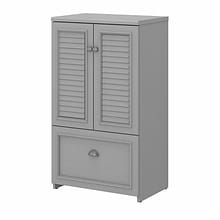 Bush Furniture Fairview 41.69 Storage Cabinet with 3 Shelves, Cape Cod Gray (WC53580-03)