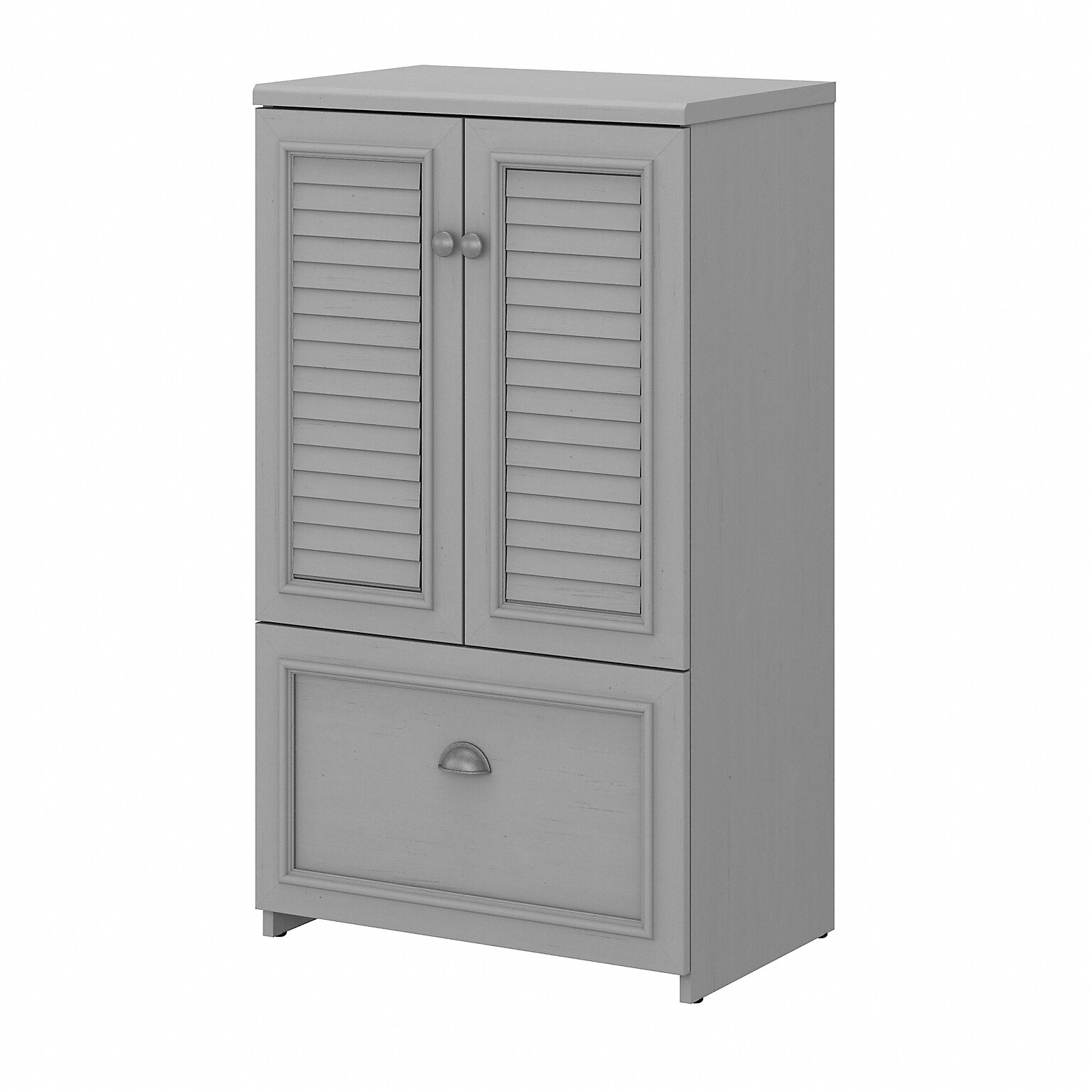 Bush Furniture Fairview 41.69 Storage Cabinet with 3 Shelves, Cape Cod Gray (WC53580-03)