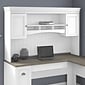 Bush Furniture Fairview 60 "W Desktop Hutch, Shiplap Gray/Pure White (WC53631-03)