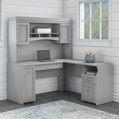 Bush Furniture Fairview 60 "W Desktop Hutch, Cape Cod Gray (WC53531-03)