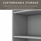 Bush Furniture Fairview 69"H 5-Shelf Bookcase with Adjustable Shelves, Cape Cod Gray Laminated Wood (WC53565-03)