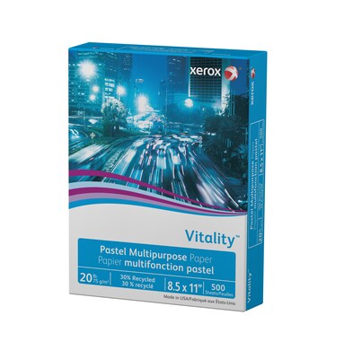 Xerox® Vitality® 8.5" x 11", Multipurpose Paper, 20 lbs., Goldenrod, 500/Ream (3R11055)