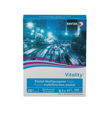 Xerox® Vitality® 8.5" x 11", Multipurpose Paper, 20 lbs., Goldenrod, 500/Ream (3R11055)