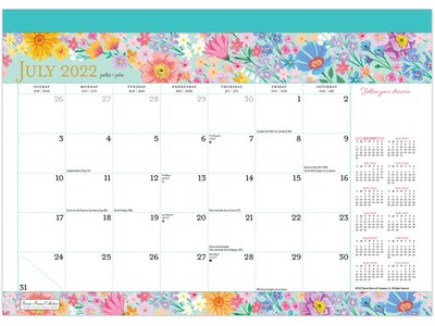 2022-2023 Plato Bonnie Marcus 10 x 14 Monthly Desk Pad Calendar (9781975450267)